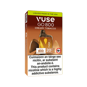 Vuse GO 800 Disposable Vape Creamy Tobacco 