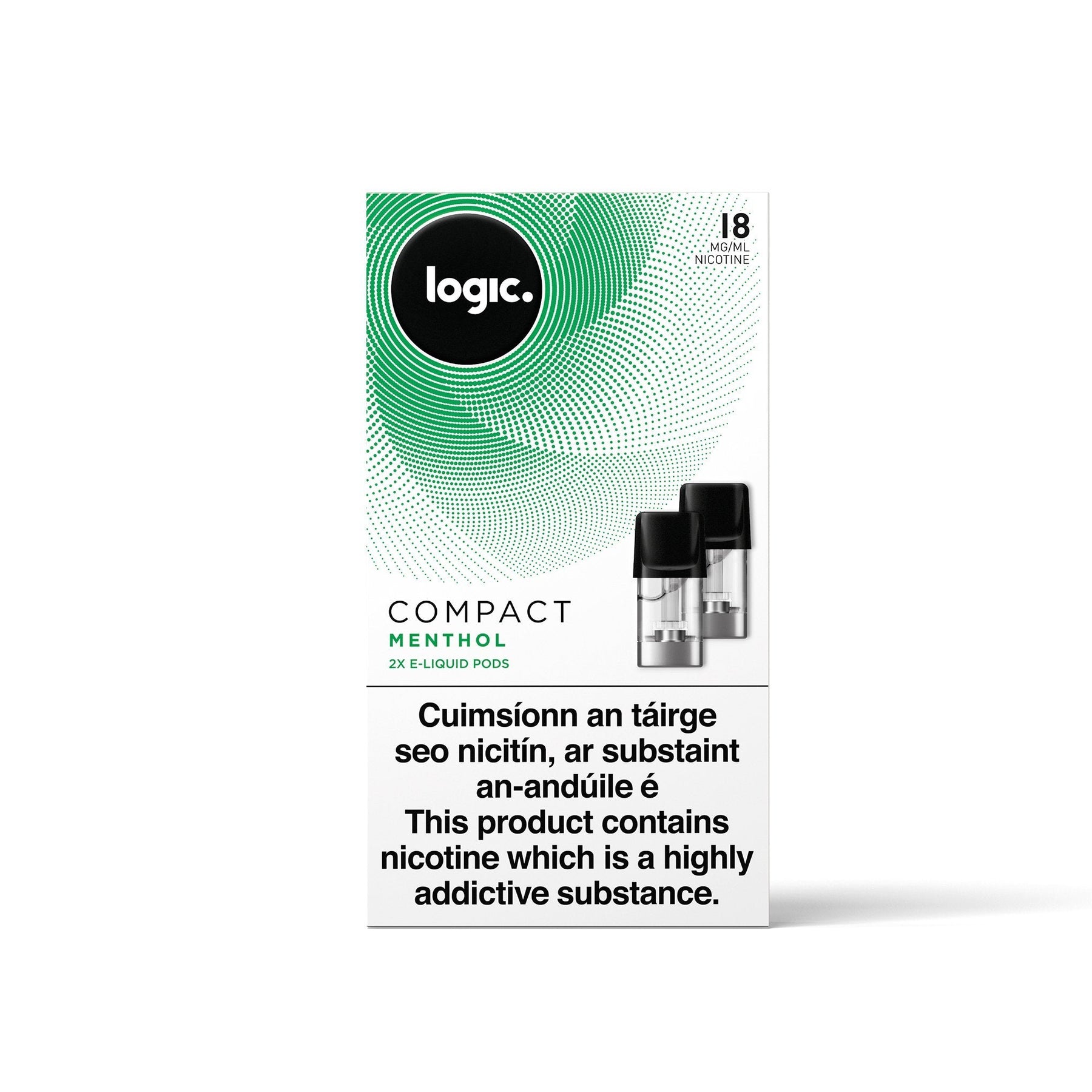 Logic Compact Pods Menthol 18MG - High Nicotine