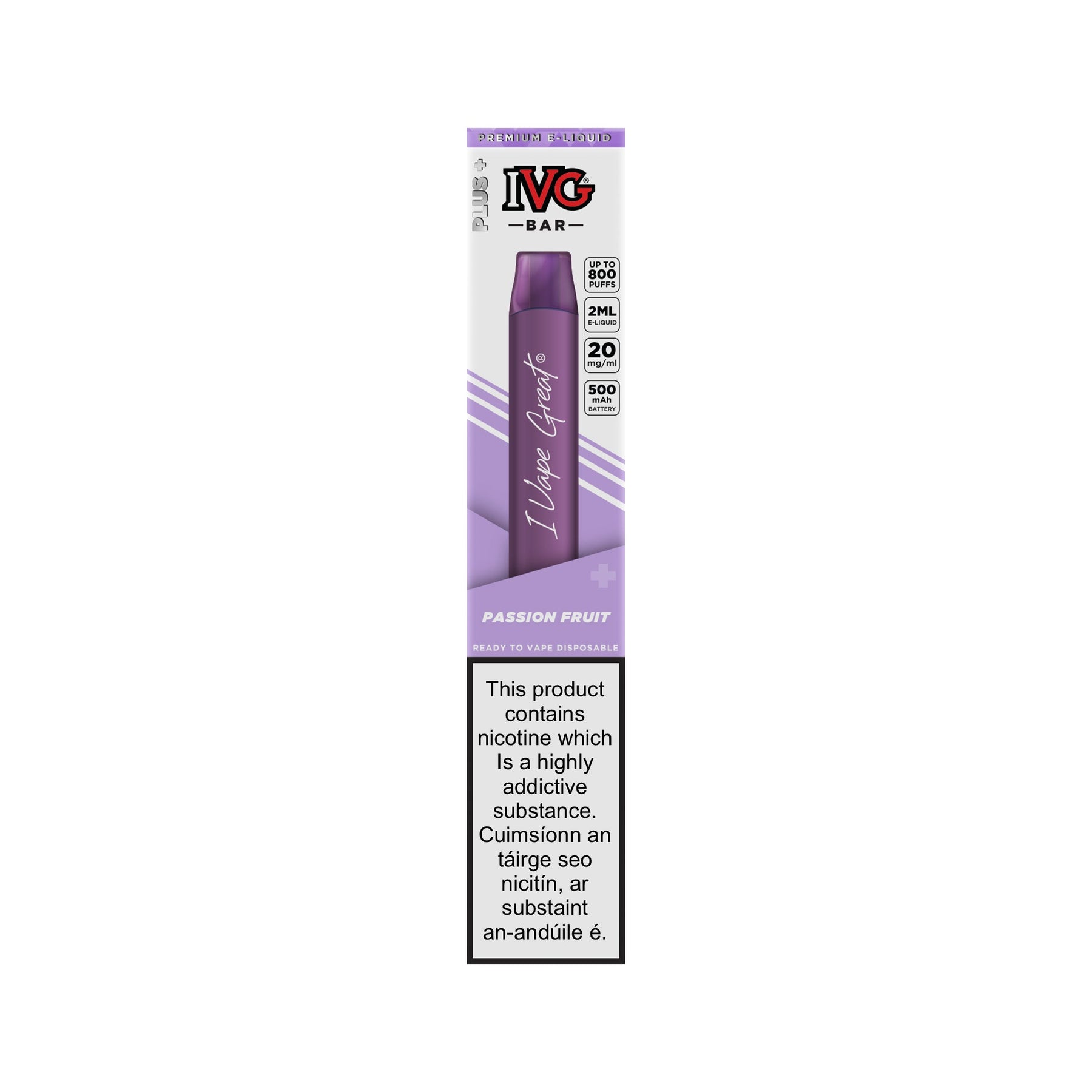 IVG Bar Plus Disposable Kit Passion Fruit