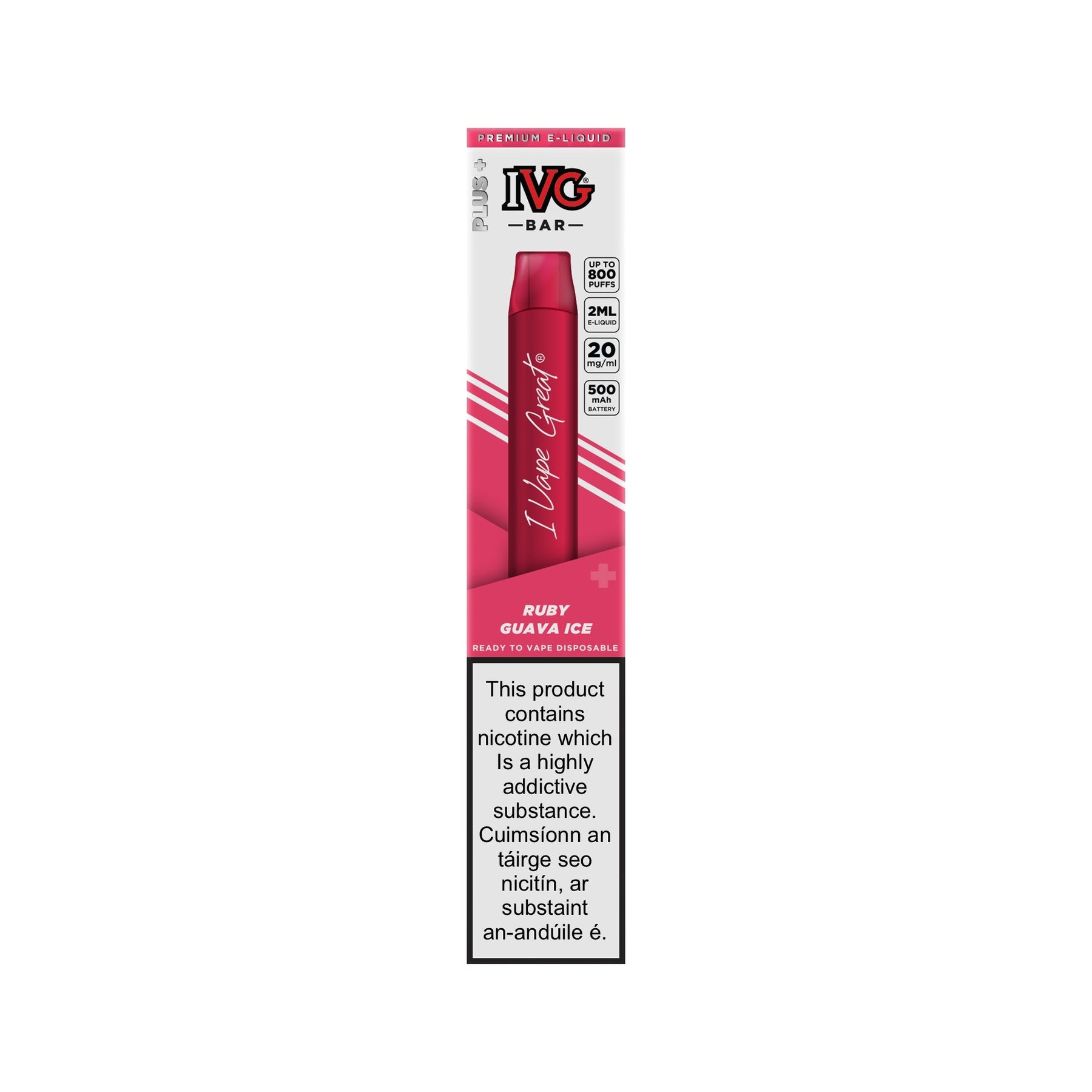 IVG Bar Plus Disposable Kit Ruby Guava Ice