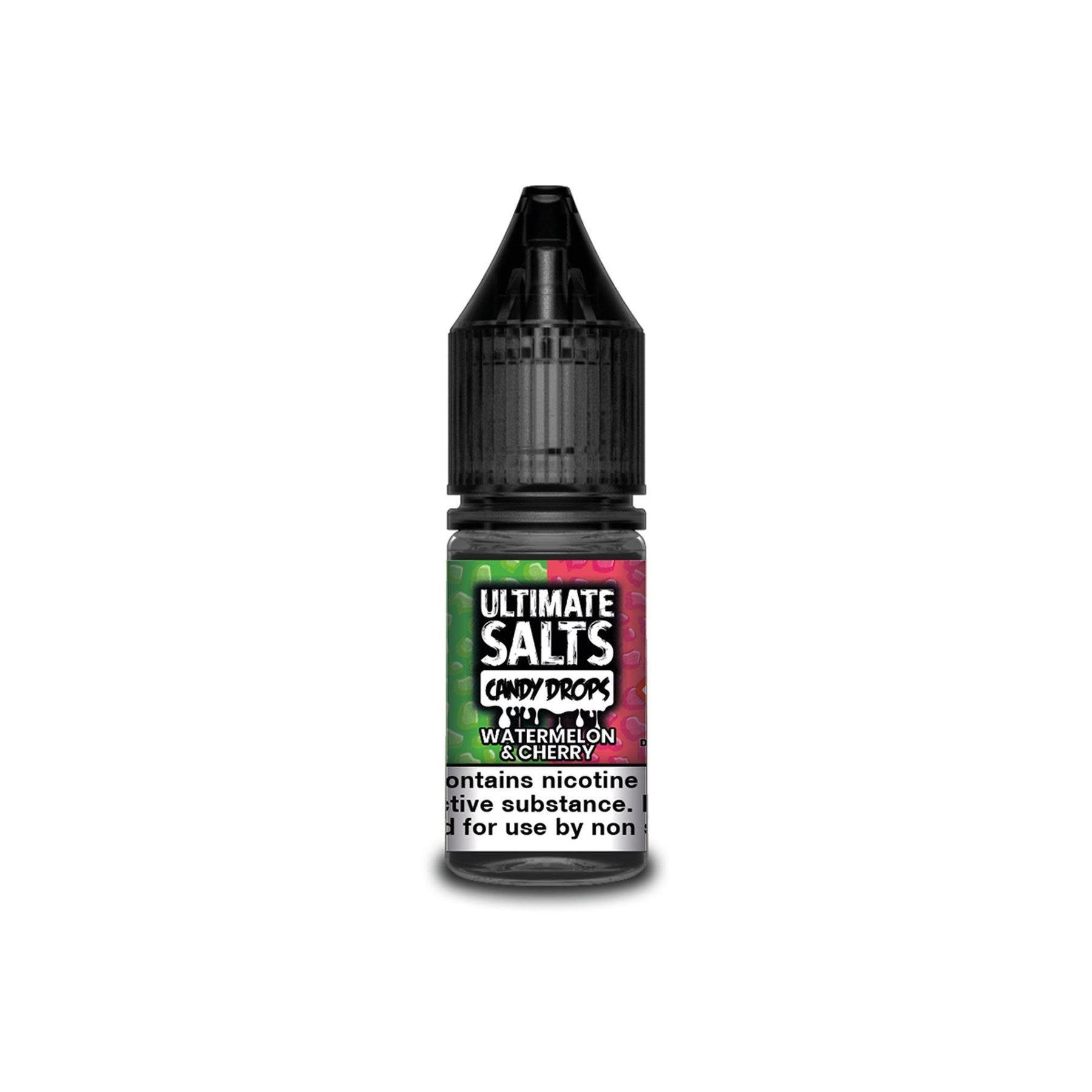 Ultimate Juice Nicotine Salt E-Liquid Watermelon & Cherry Candy Drops 10MG - Medium Nicotine