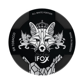 White Fox Slim Nicotine Pouches Black 16MG/G 