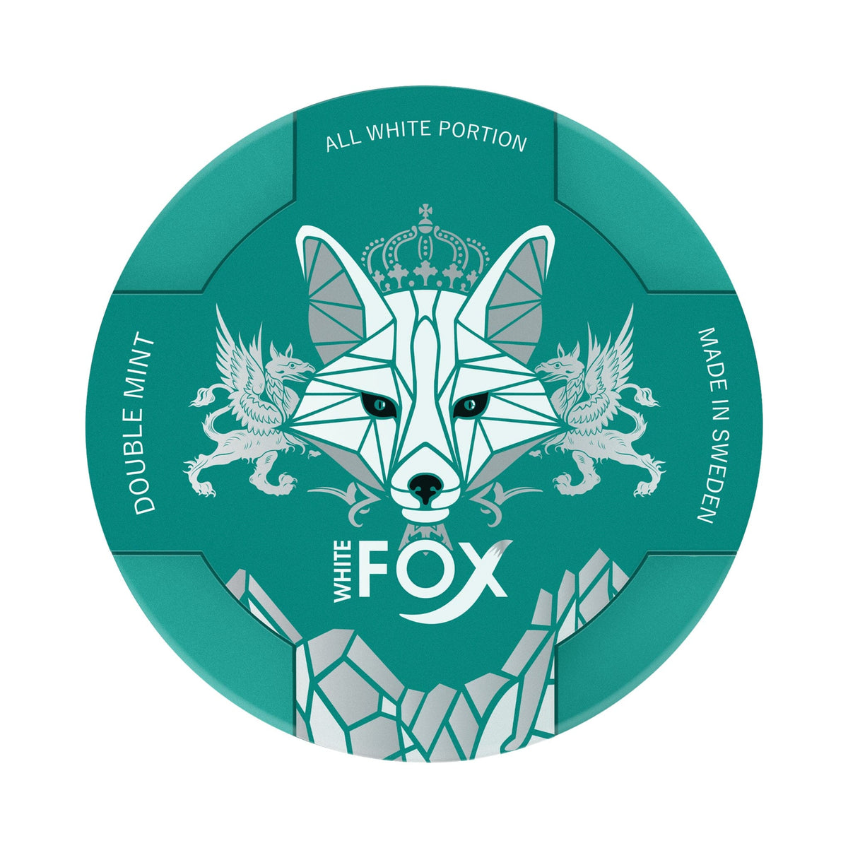 White Fox Slim Nicotine Pouches Double Mint 16MG/G 