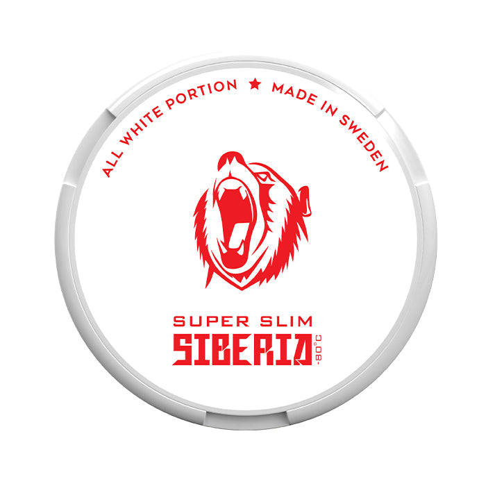 SIBERIA All White Super Slim Nicotine Pouches