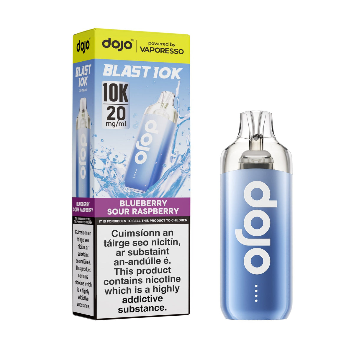Vaporesso Dojo Blast 10K Prefilled Pod Kit, Blueberry Sour Raspberry