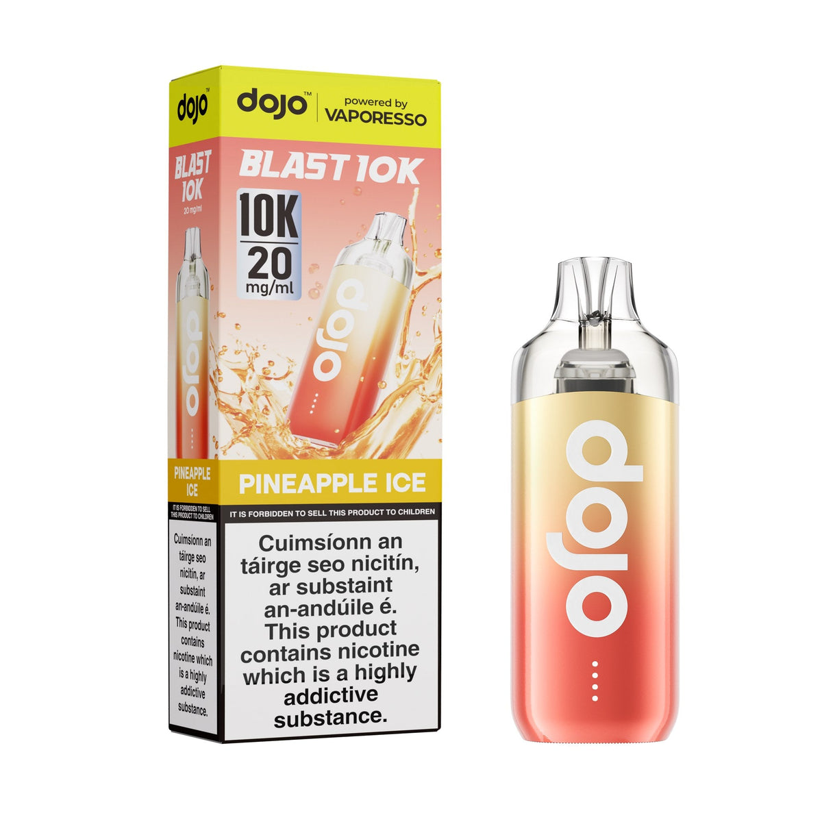 Vaporesso Dojo Blast 10K Prefilled Pod Kit, Pineapple Ice