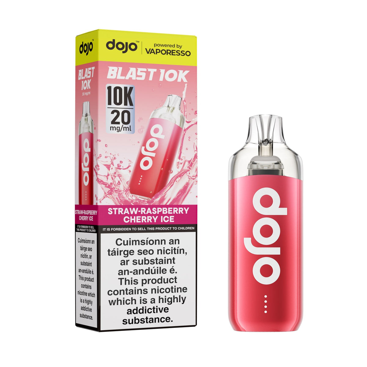 Vaporesso Dojo Blast 10K Prefilled Pod Kit, Strawberry Raspberry Cherry