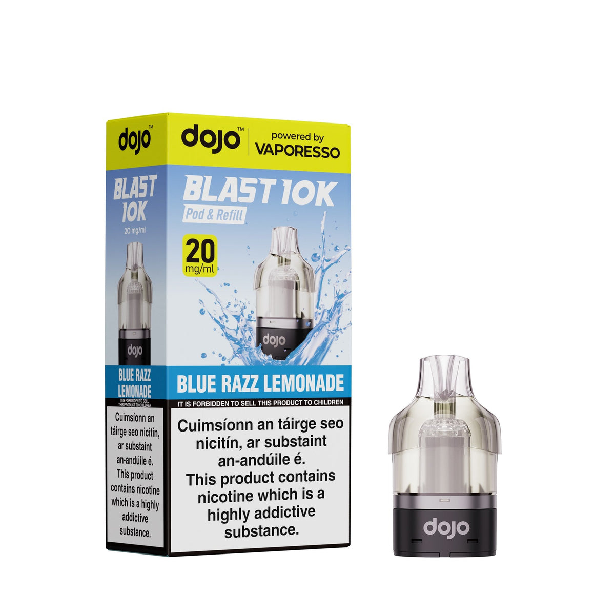 Vaporesso Dojo Blast 10K Prefilled Pod, Blue Razz Lemonade