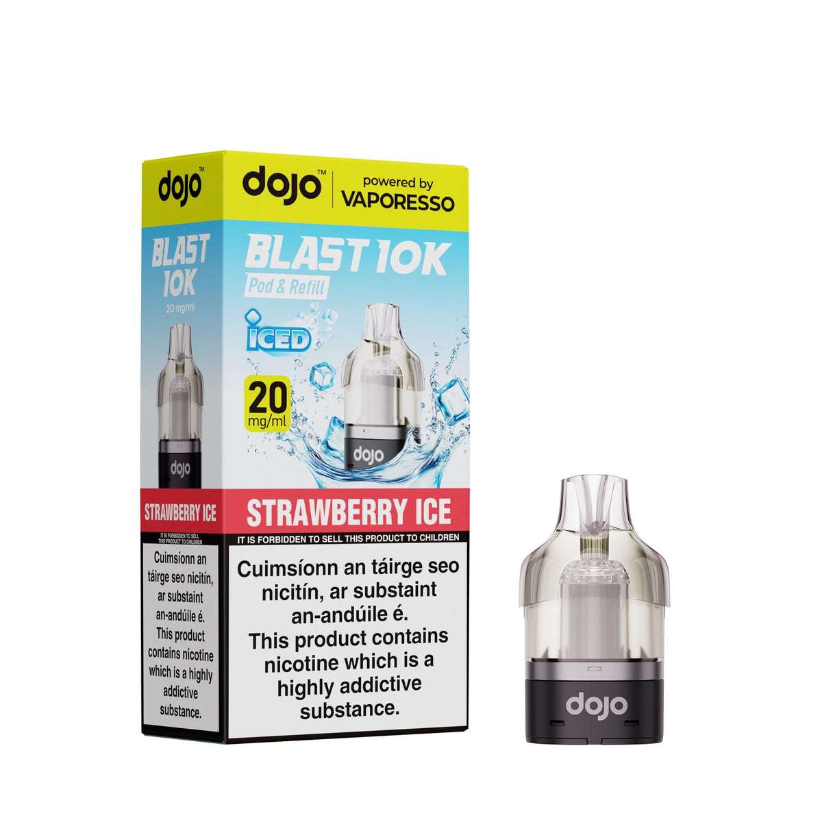 Vaporesso Dojo Blast 10K Prefilled Pod, Strawberry Ice