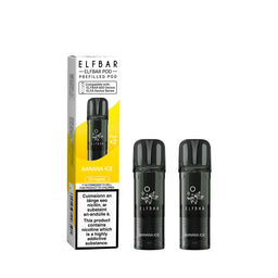 ELF Bar 600 Prefilled Pod Banana Ice 20mg prefilled pod, pack and product