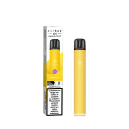 ELF Bar 600 Prefilled Pod Kit Banana Ice 20mg pod kit, pack and product