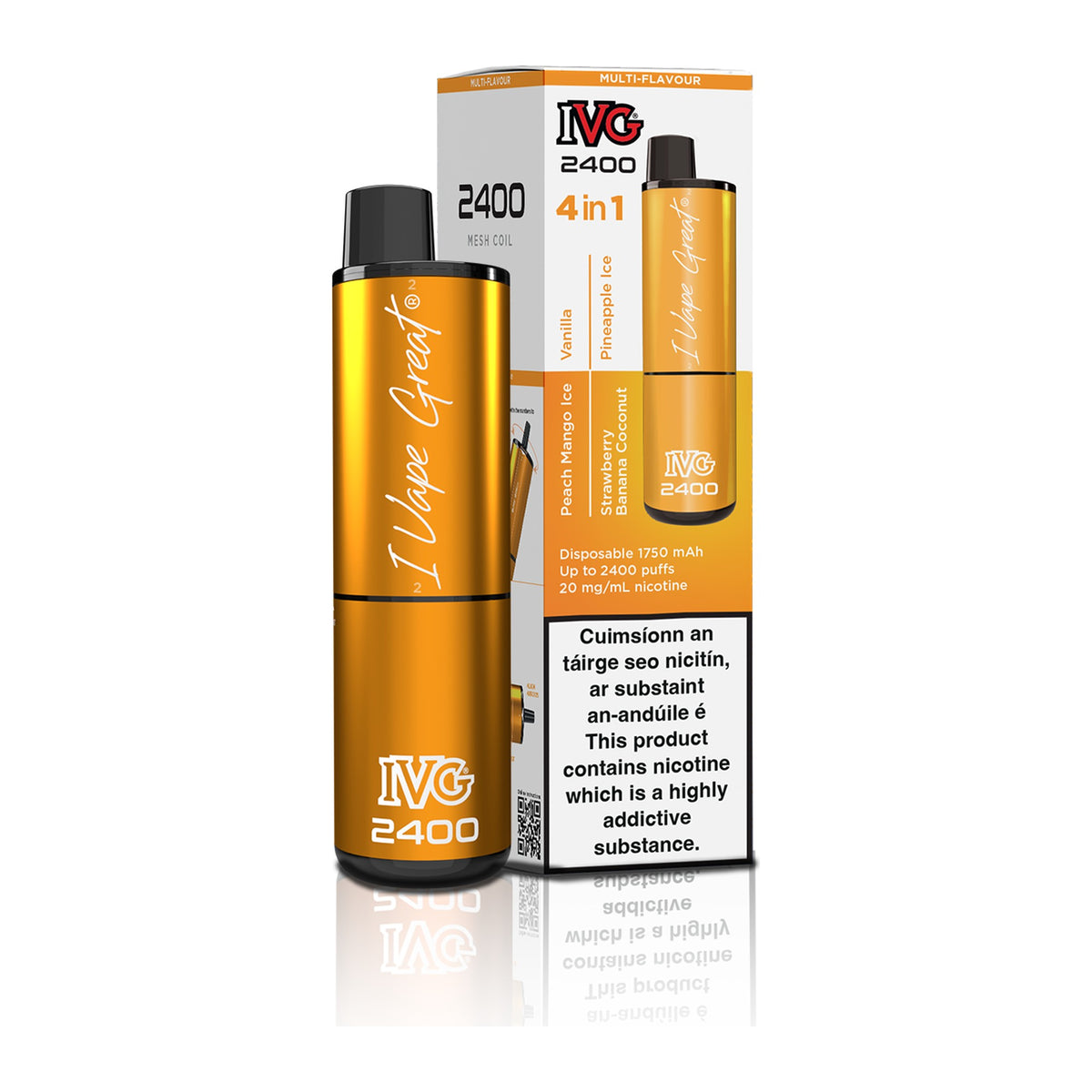 IVG 2400 Disposable Vape Kit Multi Flavour: Exotic Edition