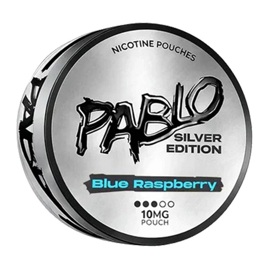 PABLO Silver Nicotine Pouches Blue Raspberry