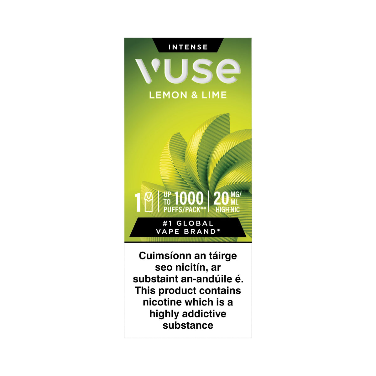 VUSE Intense ePod Cartridge (Pack of 1) Lemon & Lime 20MG