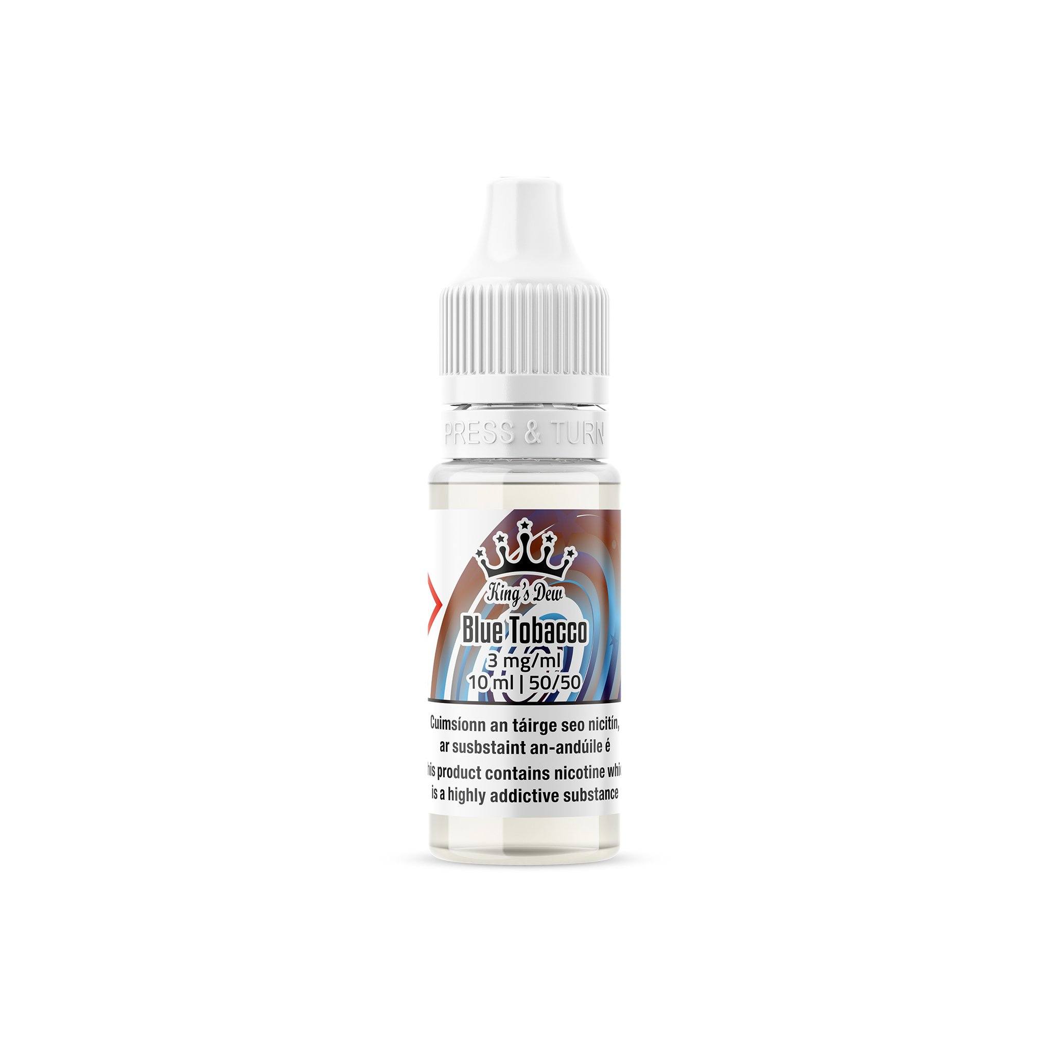 King's Dew E-Liquid Blue Tobacco 3MG - Very Low Nicotine