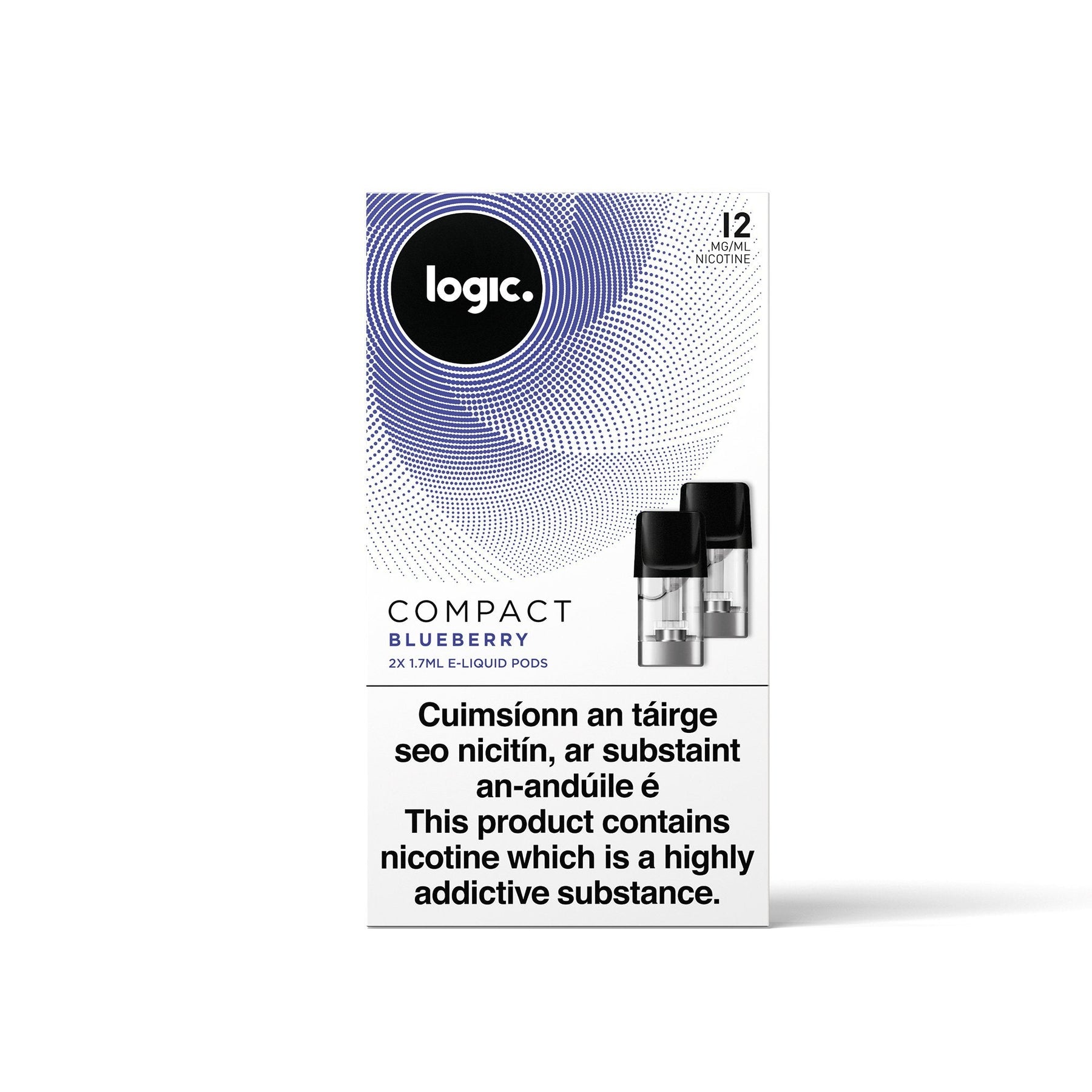 Logic Compact Pods Blueberry 12MG - Medium Nicotine