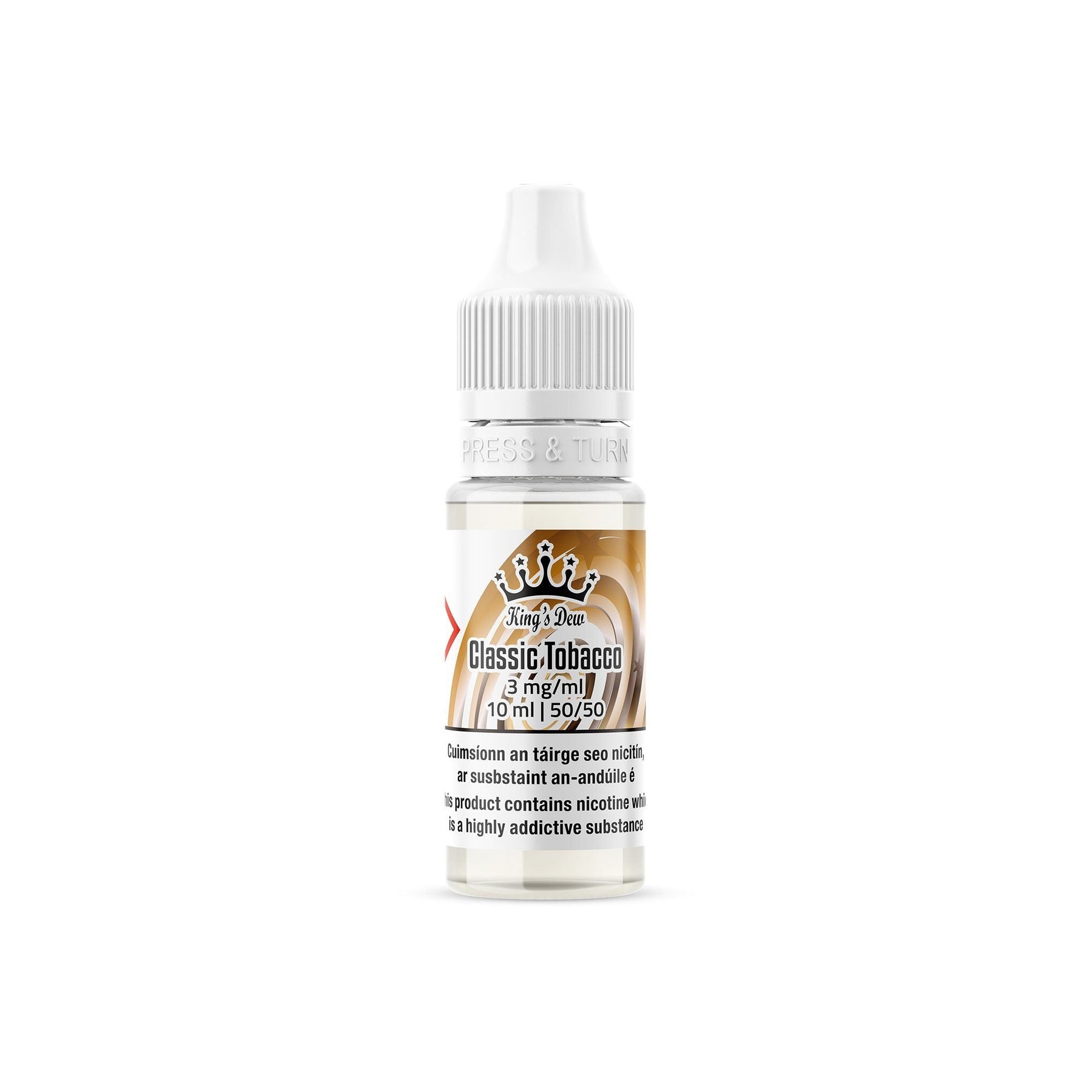 King's Dew E-Liquid Classic Tobacco 3MG - Very Low Nicotine