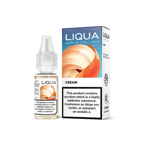 Liqua Dessert Series E-Liquid Cream 0MG - No Nicotine