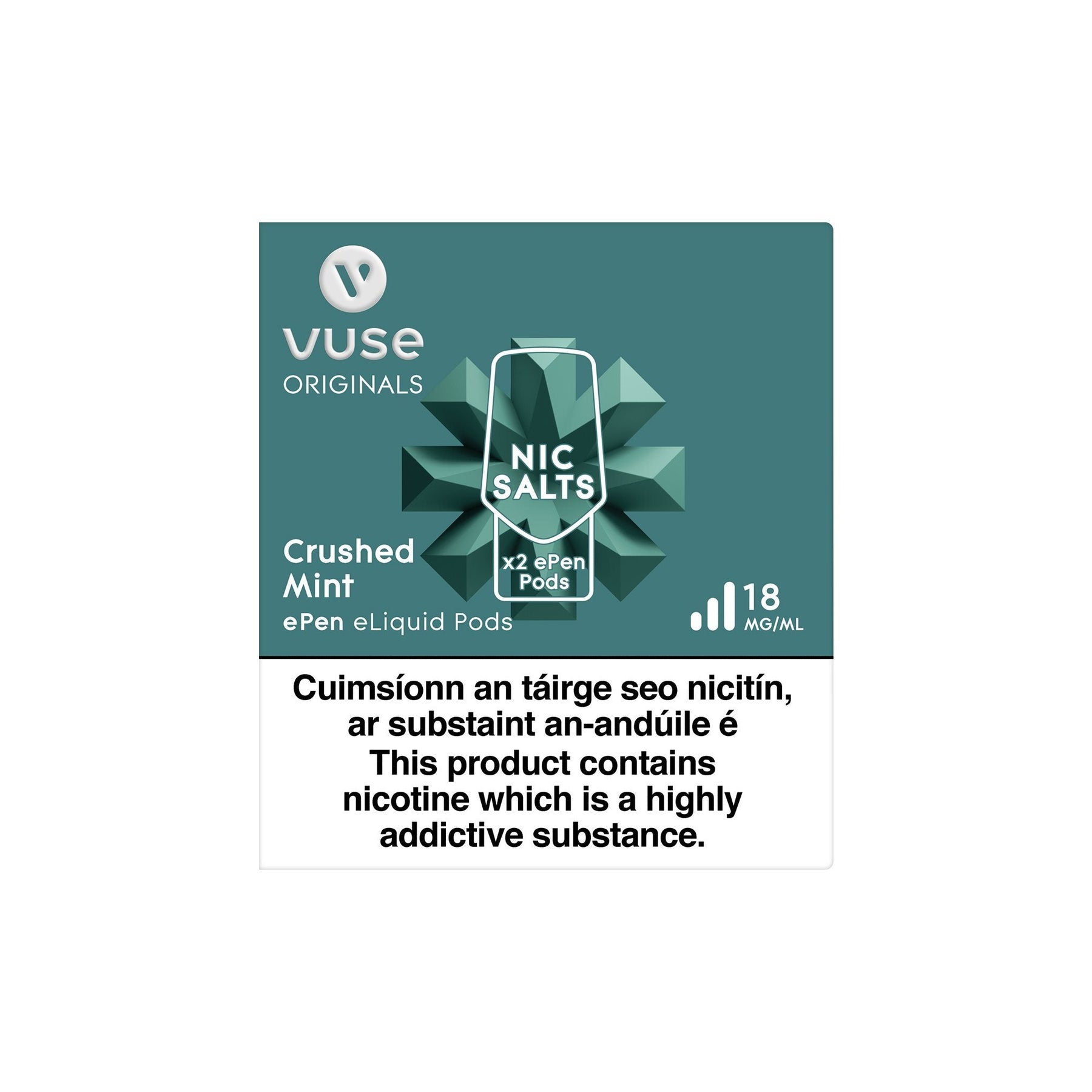 VUSE ePen 3 Cartridges Crushed Mint 18MG vPro - High Nicotine 