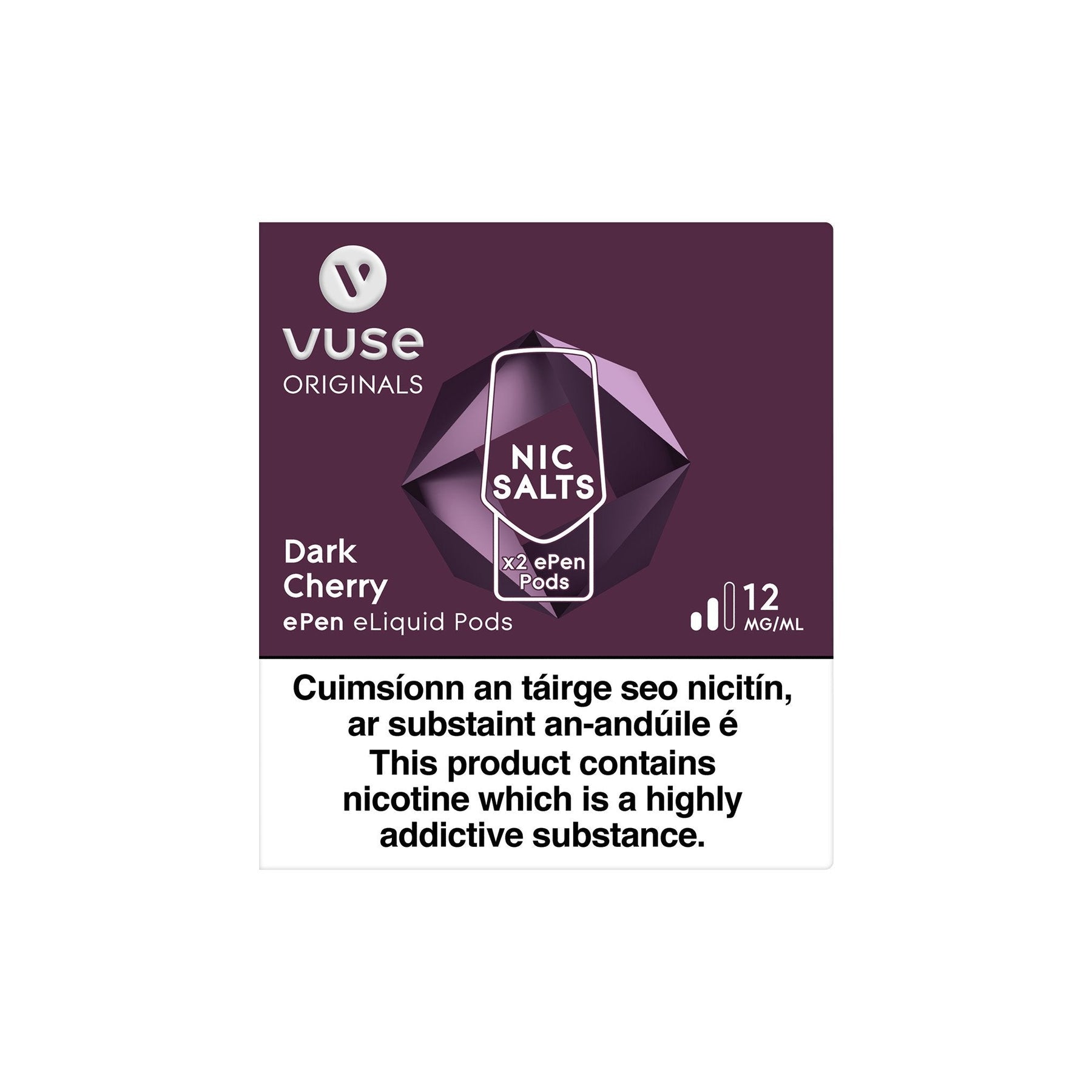VUSE ePen 3 Cartridges Dark Cherry 12MG vPro - Medium Nicotine 