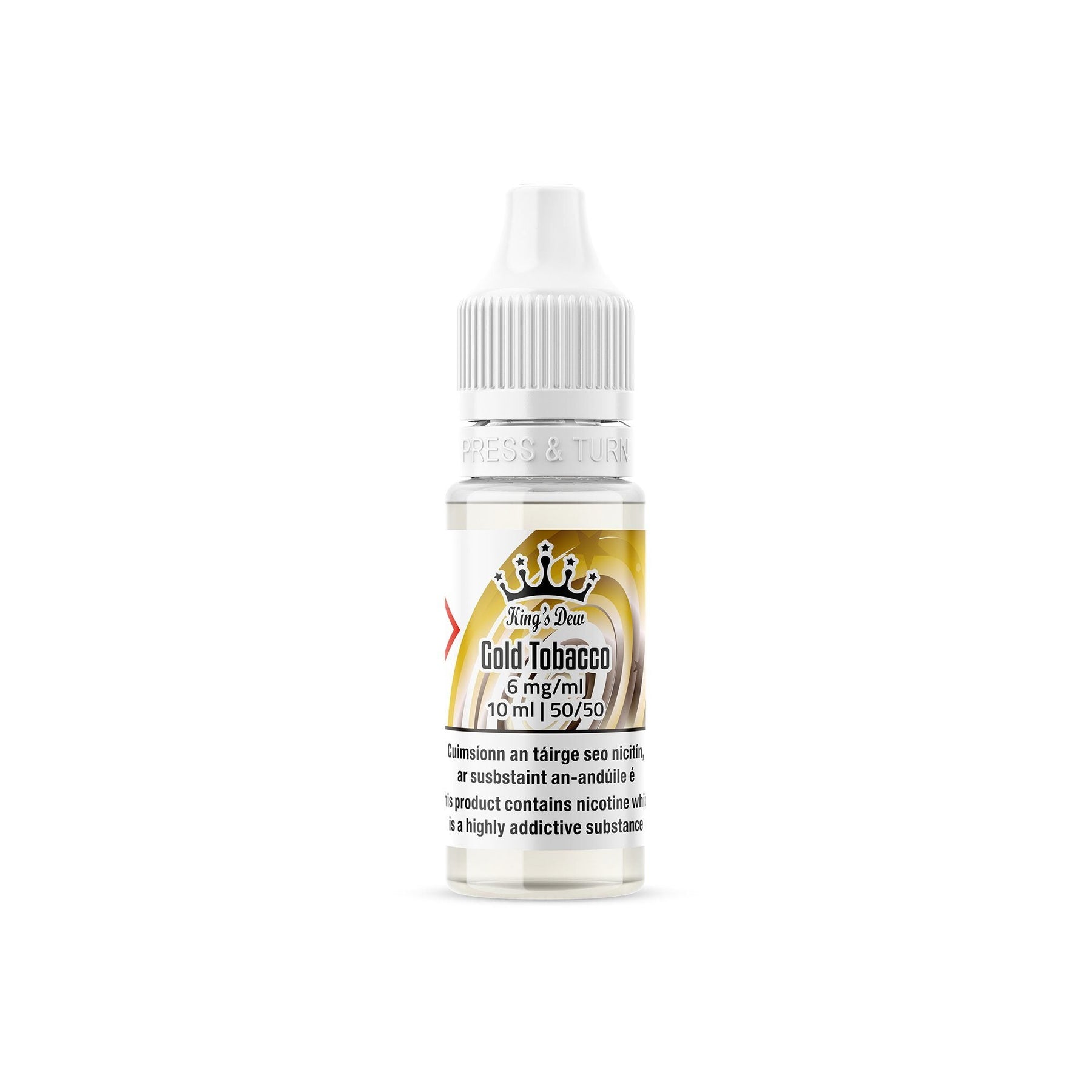King's Dew E-Liquid Gold Tobacco 6MG - Low Nicotine