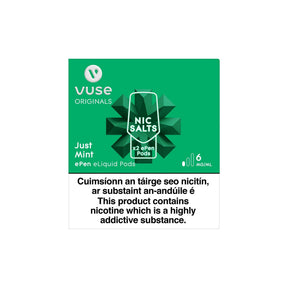 VUSE ePen 3 Cartridges Just Mint 6MG - Low Nicotine 