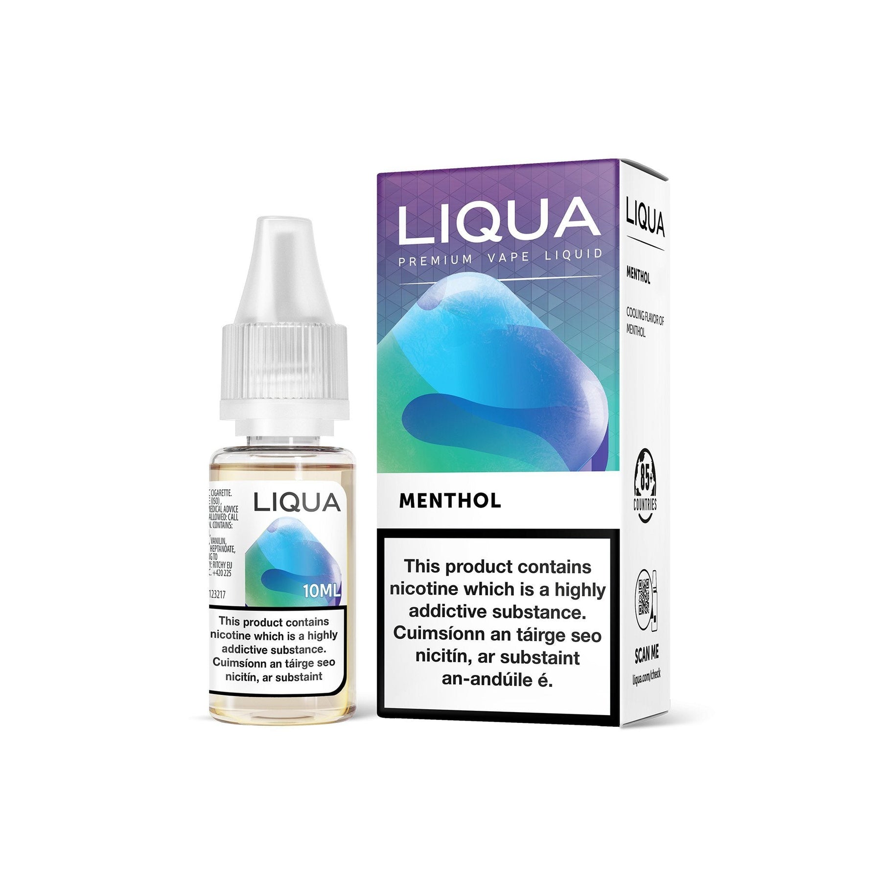 Liqua Intense Series E-Liquid Menthol 0MG - No Nicotine