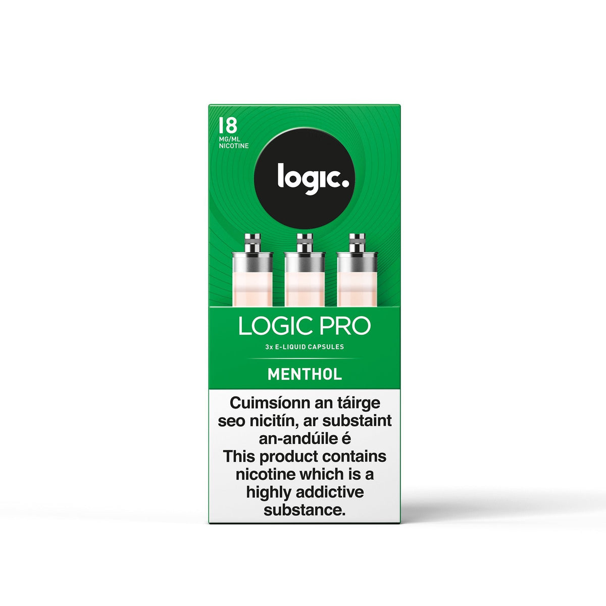 Logic Pro Capsules Menthol 18MG - High Nicotine