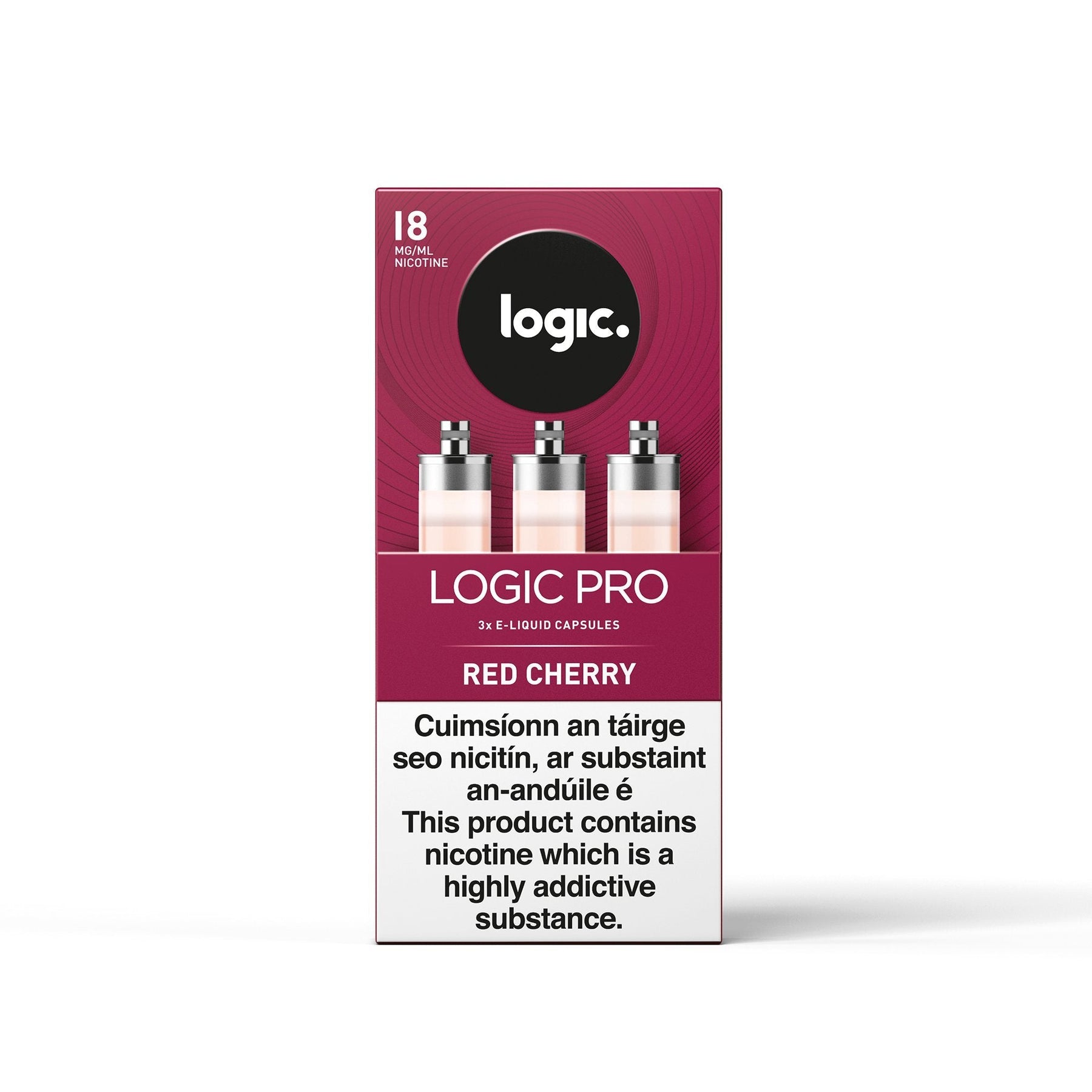 Logic Pro Capsules Red Cherry 18MG - High Nicotine