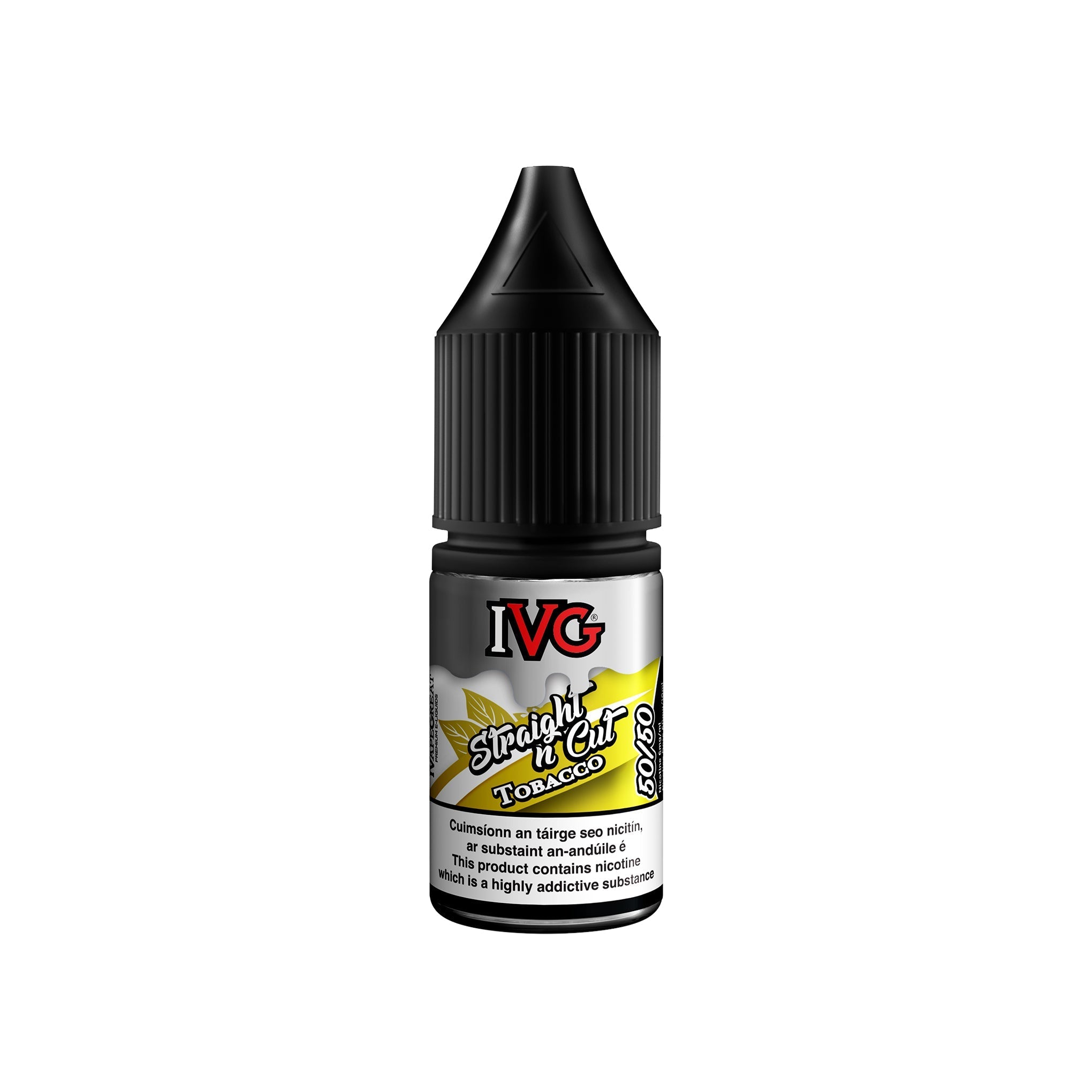IVG 50/50 Tobacco Range E-Liquid Straight n'Cut Tobacco 3MG - Very Low Nicotine 