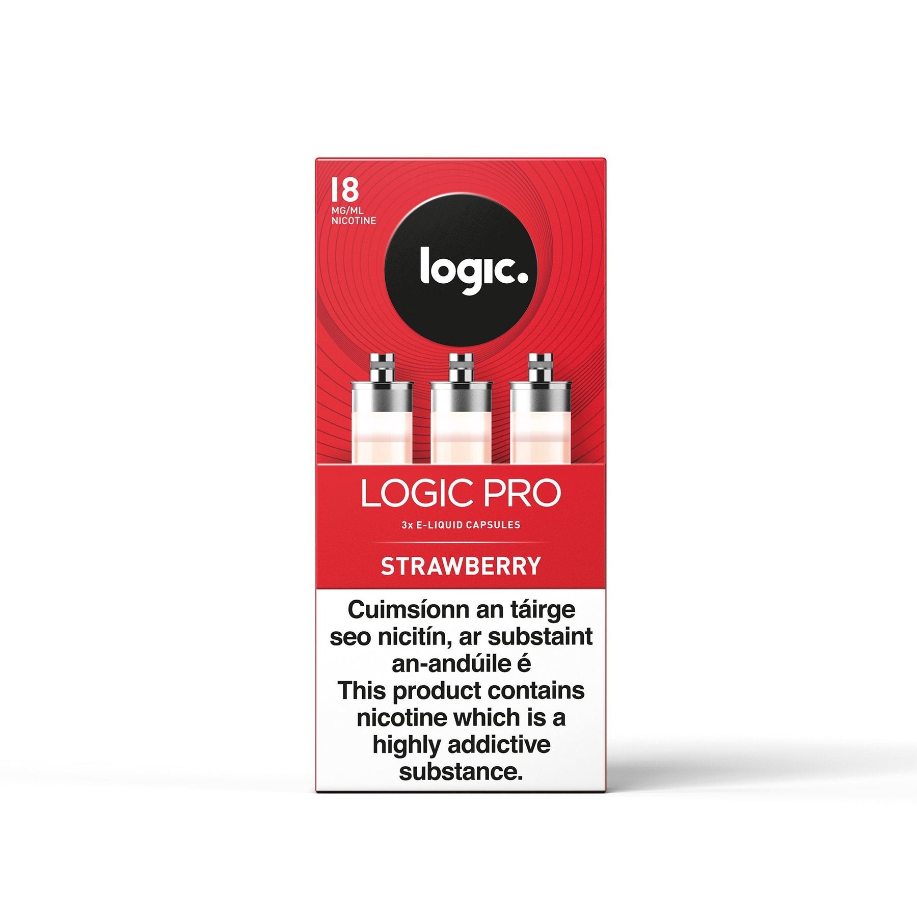 Logic Pro Capsules Strawberry 18MG - High Nicotine