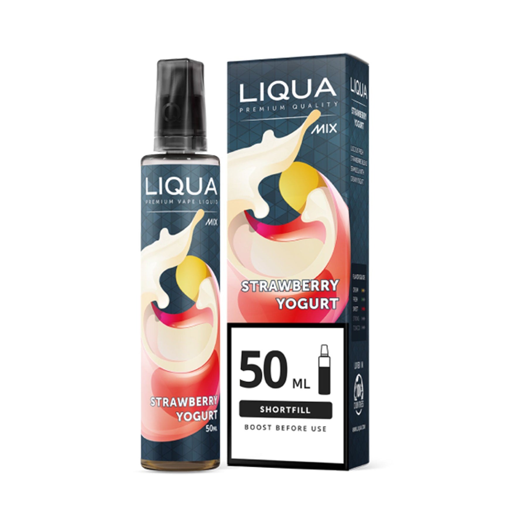 Liqua Mix&Go Short Fill E-Liquid Strawberry Yoghurt