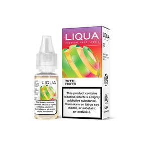 Liqua Fruit & Berry Series E-Liquid Tutti Frutti 0MG - No Nicotine