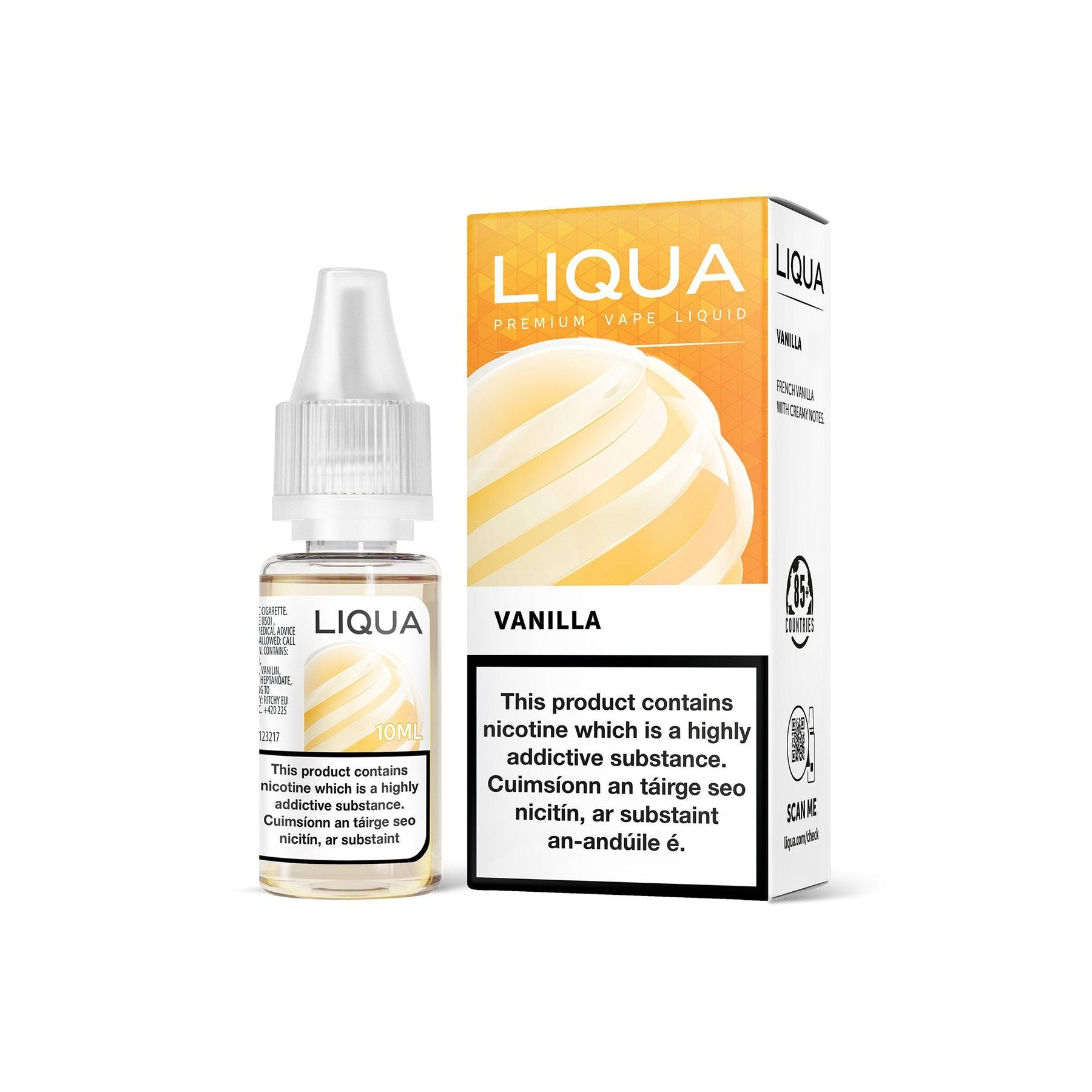 Liqua Dessert Series E-Liquid Vanilla 0MG - No Nicotine