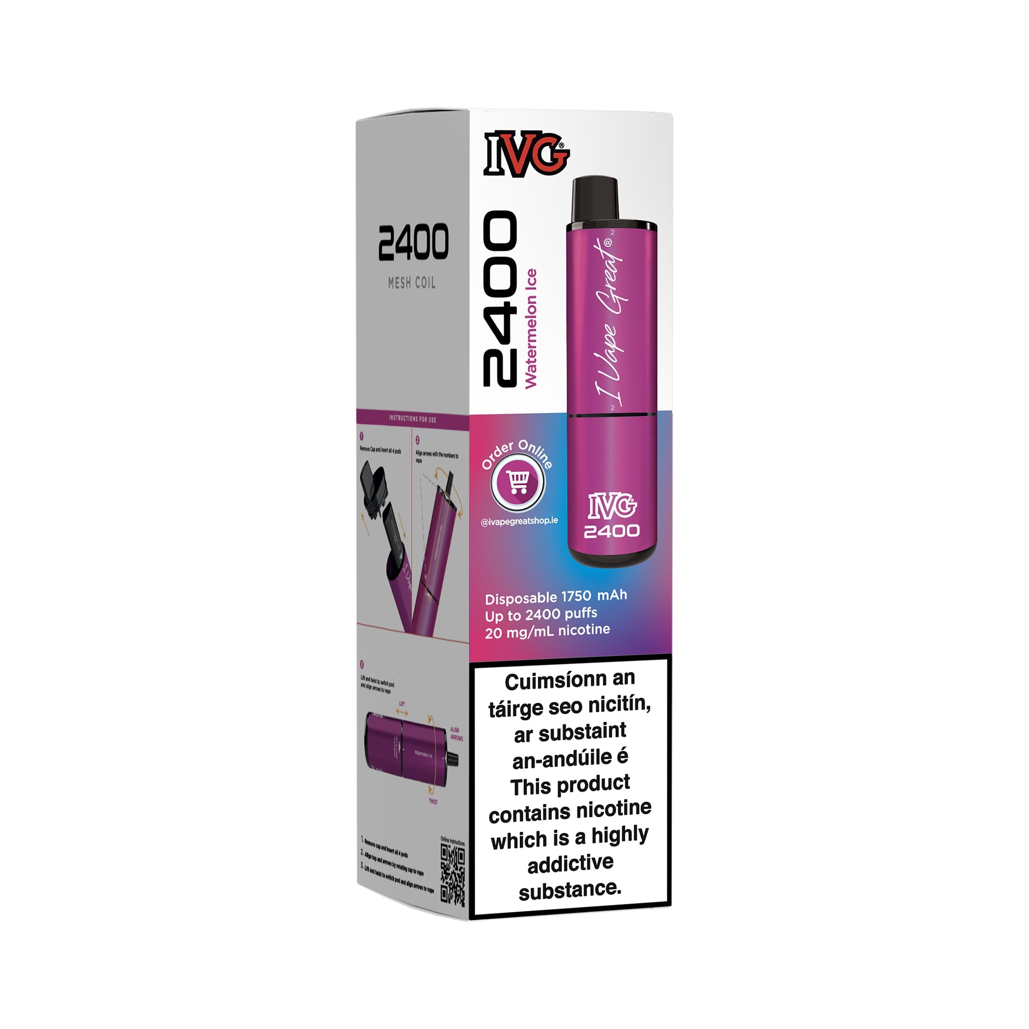 IVG 2400 Disposable Vape Kit · Ecirette Wholesale