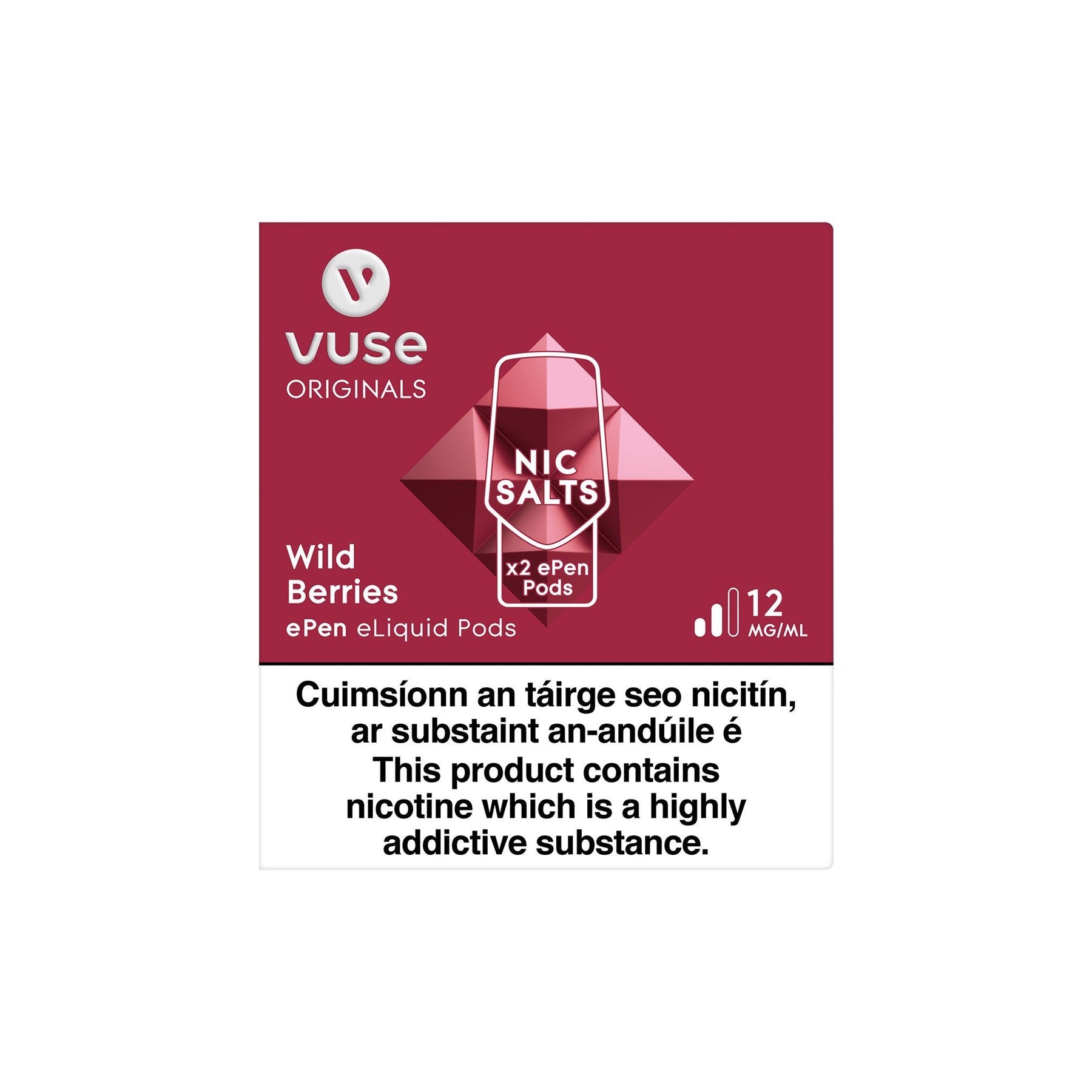 VUSE ePen 3 Cartridges Wild Berries 12MG vPro - Medium Nicotine 